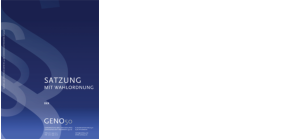 GENO50 Satzung mit Wahlordnung PDF